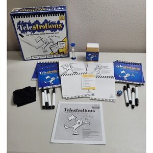 USAopoly Telestrations Party Board Game 4-8 Players Ages 13+ Excellent Complete